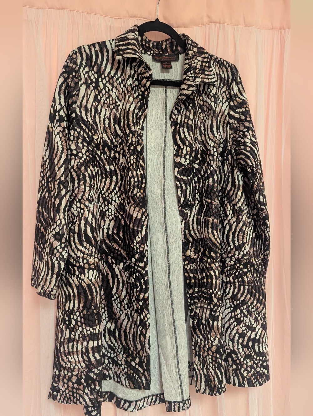 Pleats Collective Animal Print Jacket